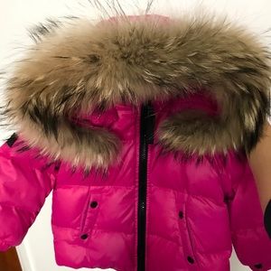 SAM. New York  Pink girl down coat 18-24